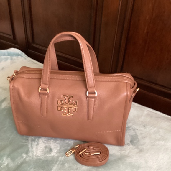 Tory Burch Leather Satchel Brown - Picture 4 of 11